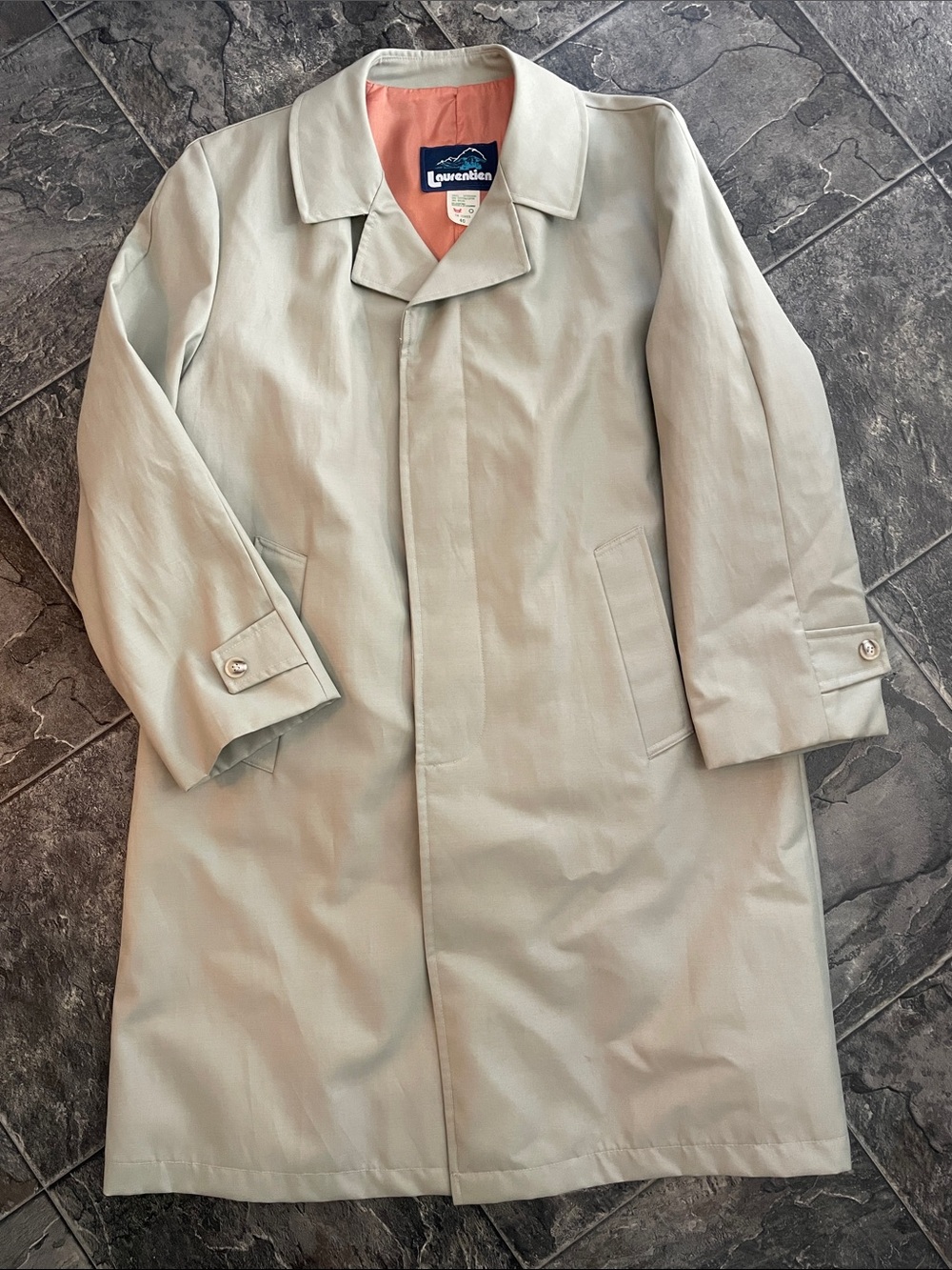 LAURENTIEN Vintage Men’s Classic Beige Trench Coat - Timeless Classy Outerwear